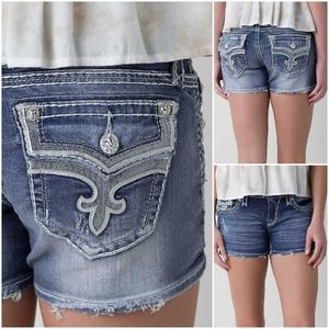 🎸HOT🤘 ROCK REVIVAL ENA SEQUINED EMBELLISHED SEQUINED SHORTS 26